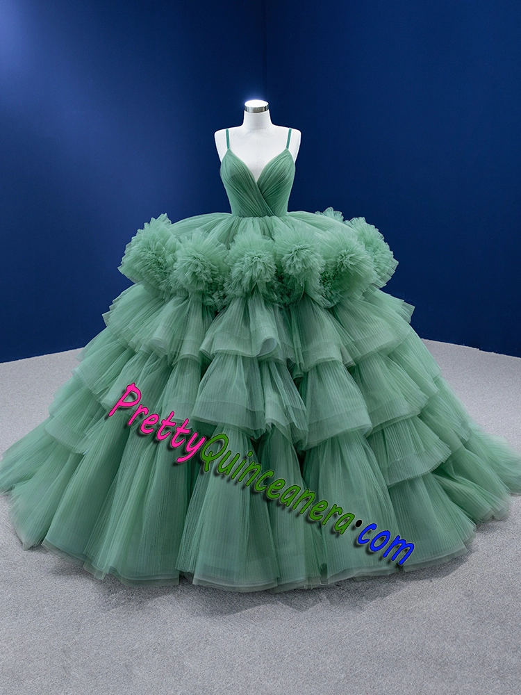 big skirt quinceanera dress,layers quinceanera dress,tulle quinceanera dress,quinceanera dress with train,puffy quinceanera dress,