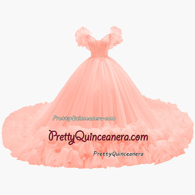 Blush quinceanera dress