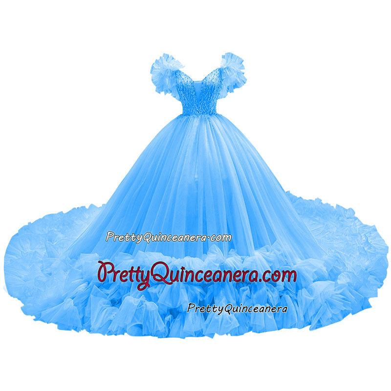Sky Blue quinceanera dress