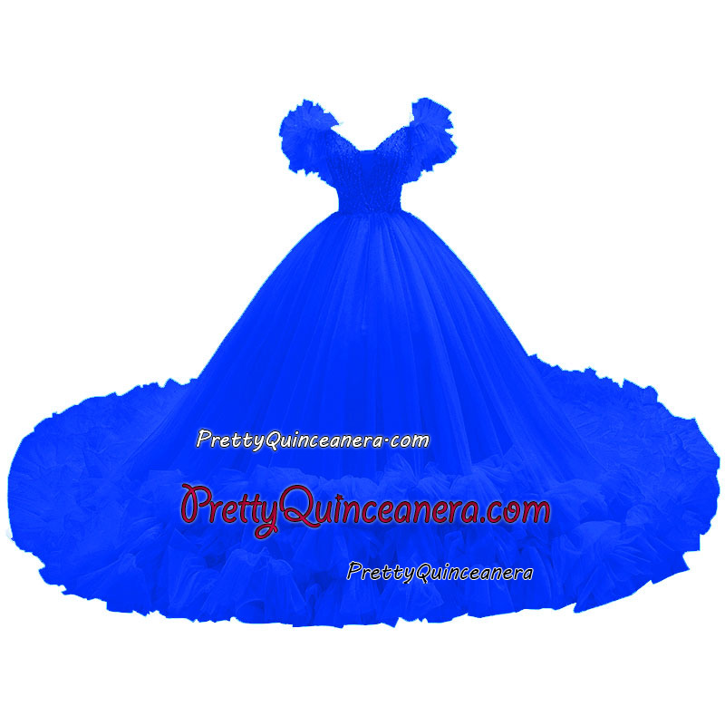 Royal Blue quinceanera dress