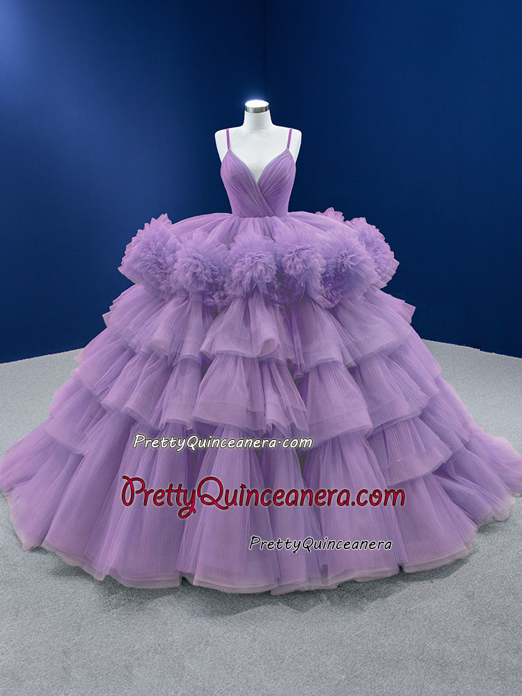 Lavender quinceanera dress